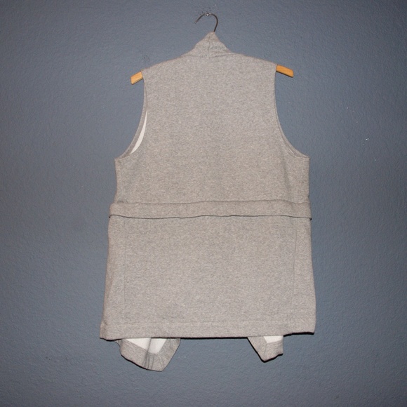 FABLETICS Heather Gray Open Front Mina Vest sz M - Picture 5 of 8